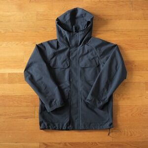 Uniqlo Utility Jacket Mens Navy Blue Hooded Full Zip Gorpcore S 311-453848